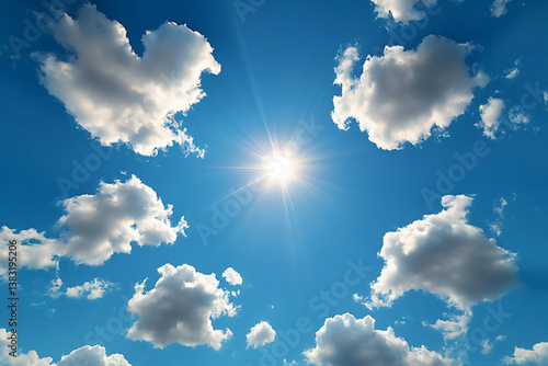 an overhead shot looking straight up at a clear,