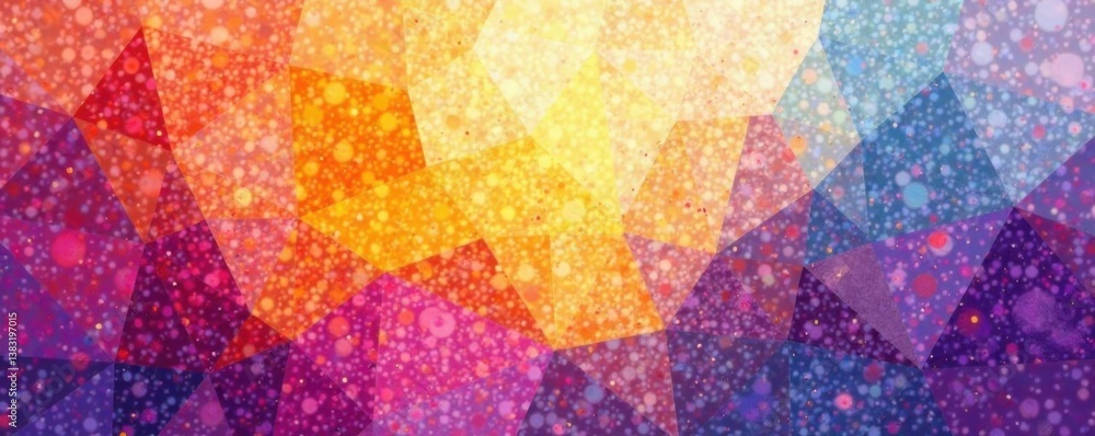 Bright and vibrant geometric watercolor pattern , eclectic design, bold colors, geometric shapes Bright and vibrant geometric watercolor pattern , eclectic design, bold colors, geometric shapes