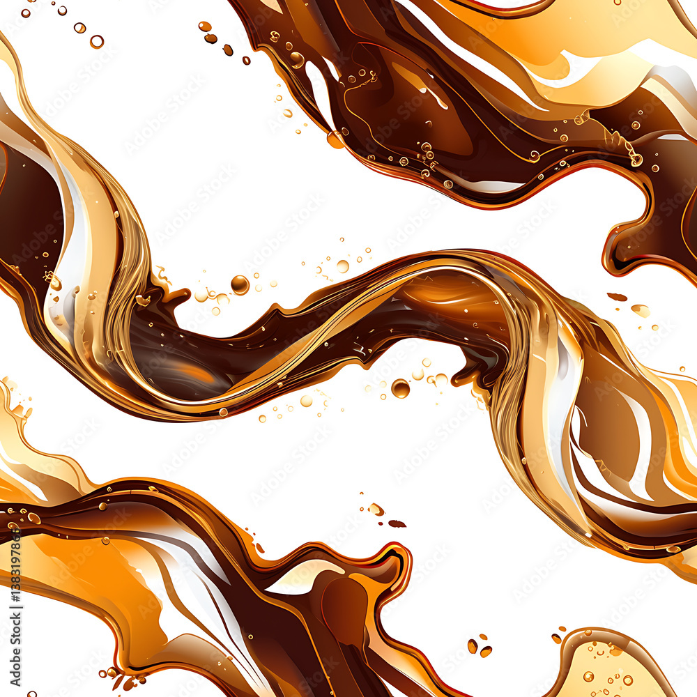 seamless pattern Realistic and artistic illustrations of coffee beans, brewing equipment, coffee cups for background or wallpaper seamless pattern Realistic and artistic illustrations of coffee beans, brewing equipment, coffee cups for background or wallpaper