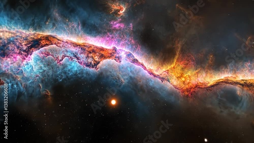 Majestic Spiral Galaxy Illuminated with Vibrant Stellar Radiance