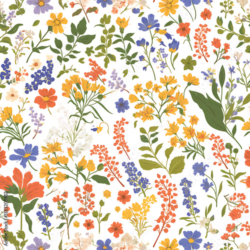 Floral flower vector Illustrations on white background