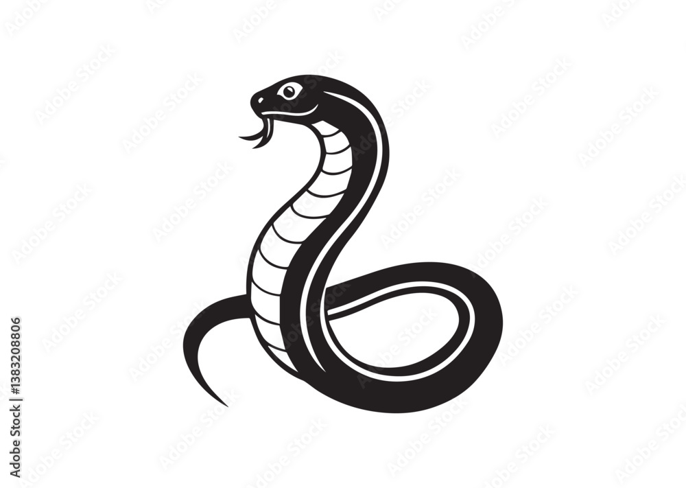 Snake silhouette vector Snake silhouette vector