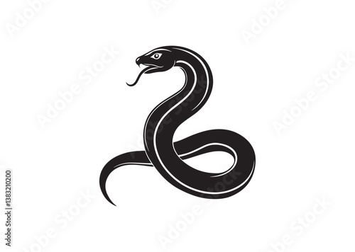 Wallpaper Mural Snake silhouette vector Torontodigital.ca