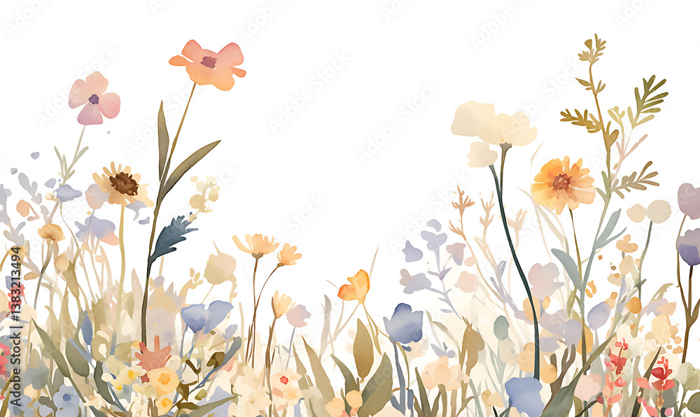 Floral flower vector Illustrations on white background Floral flower vector Illustrations on white background