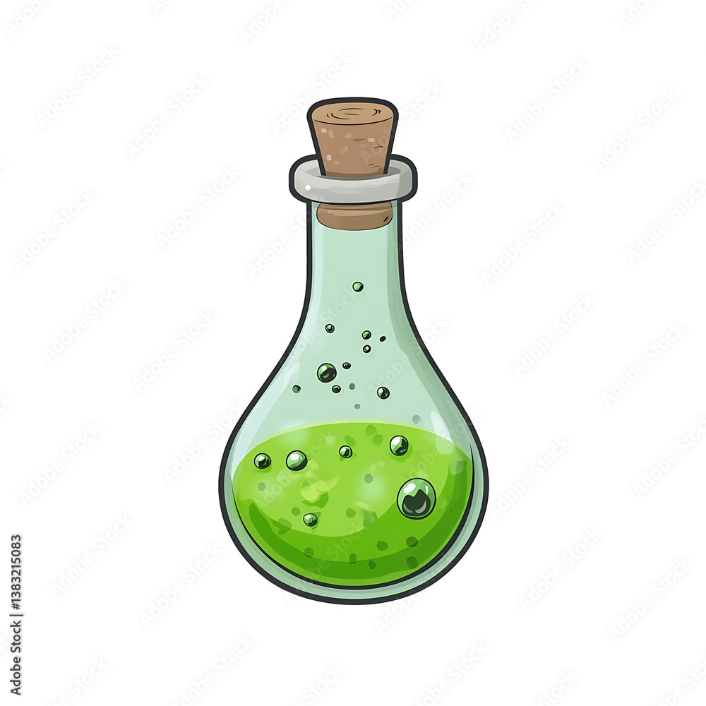 Halloween Potion Bottle with transparent Liquid Halloween Potion Bottle with transparent Liquid