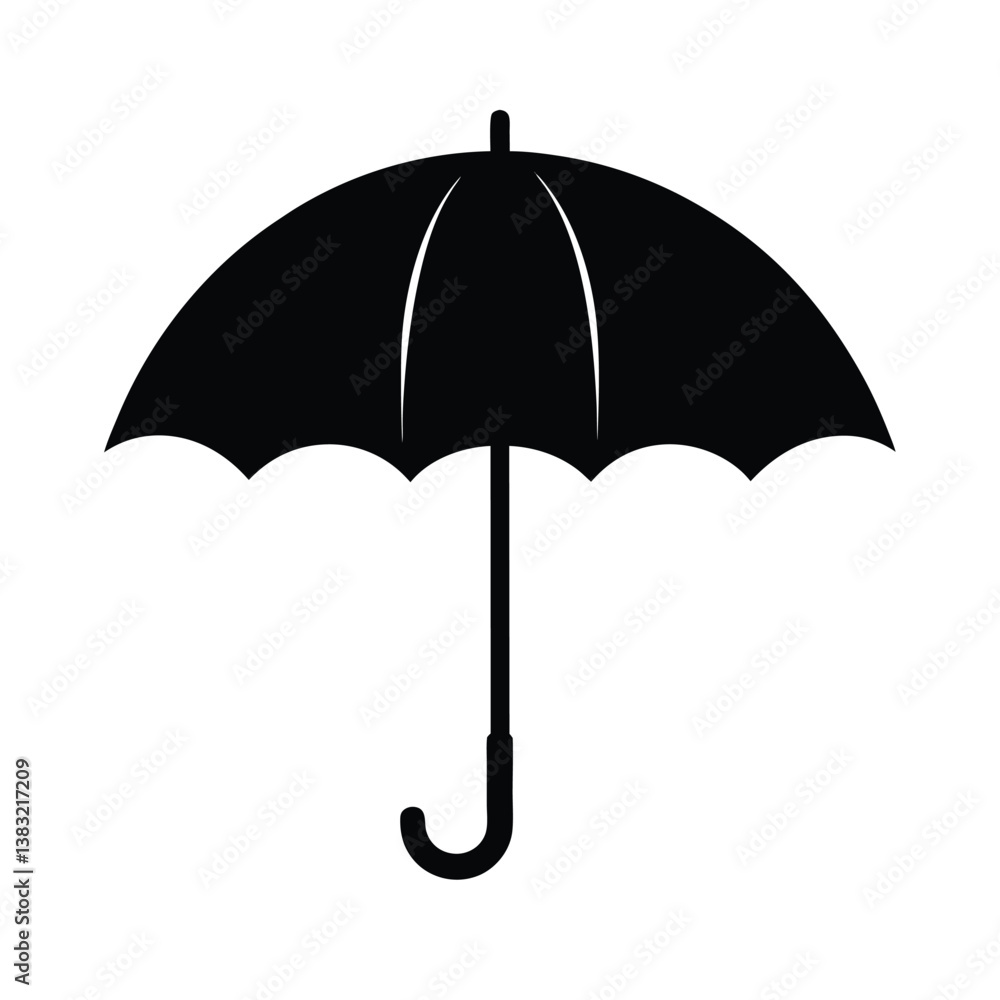 black umbrella isolated on white black umbrella isolated on white