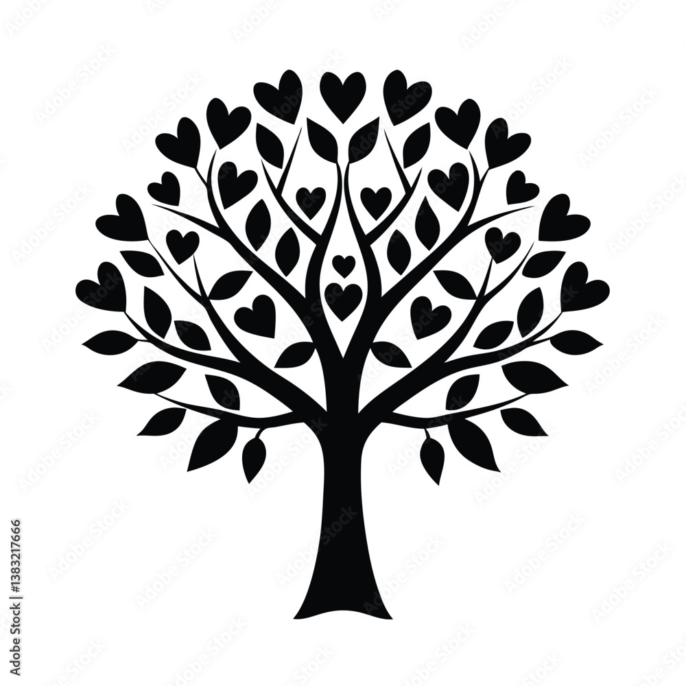 Fototapeta premium vector tree silhouette