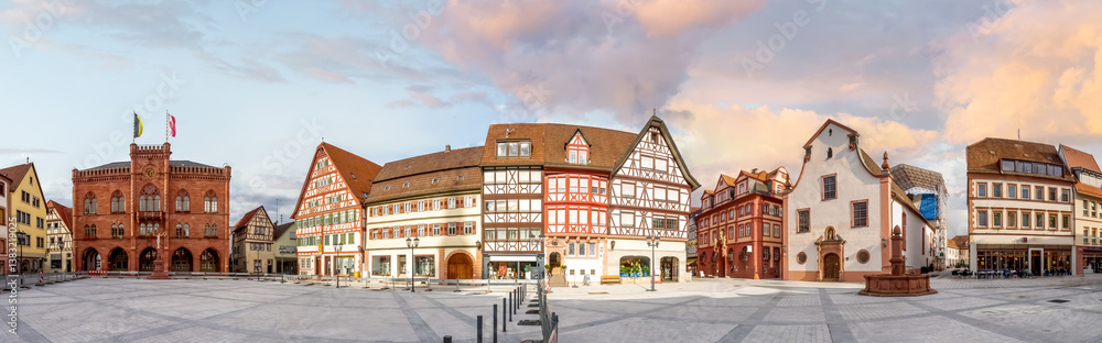 Naklejka premium Altstadt, Tauberbischofsheim, Germany 