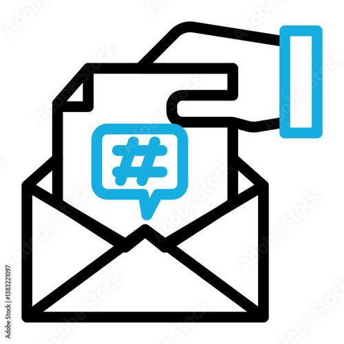 Email Icon Outline Color Style for Digital Marketing Pack Icon Themes