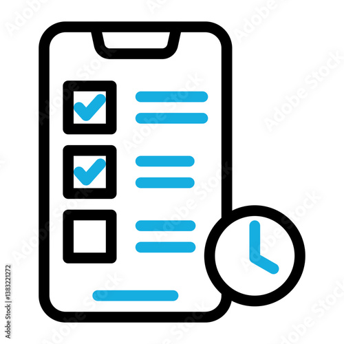 List Icon Outline Color Style for Digital Marketing Pack Icon Themes