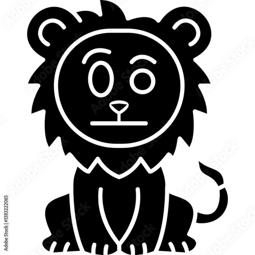 Suspicious Lion Icon