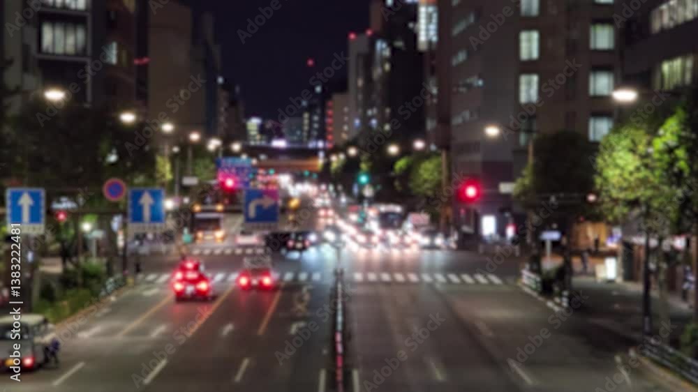 東京夜景 都市 千代田区東神田 道路 交通 イメージ ぼかし 東京夜景 都市 千代田区東神田 道路 交通 イメージ ぼかし