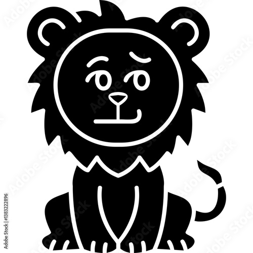 Smirk Lion Icon