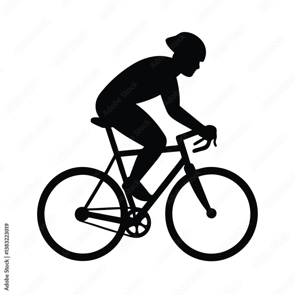 silhouette of a man riding a bicycle silhouette of a man riding a bicycle
