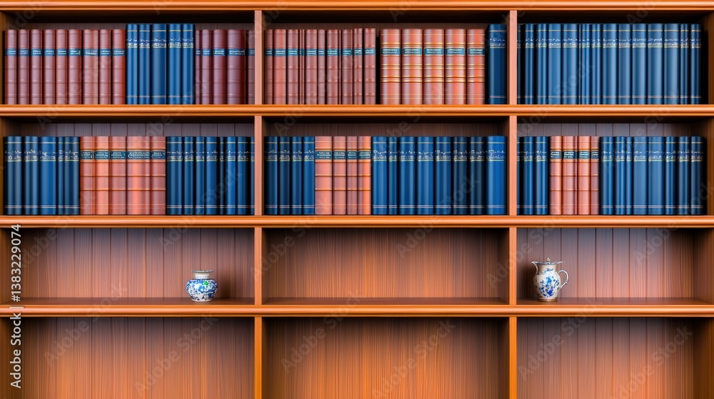 Create a Richly Detailed Scene of an Elegant Wooden Bookshelf with Colorful Book Spines and Charming Decorative Elements Create a Richly Detailed Scene of an Elegant Wooden Bookshelf with Colorful Book Spines and Charming Decorative Elements