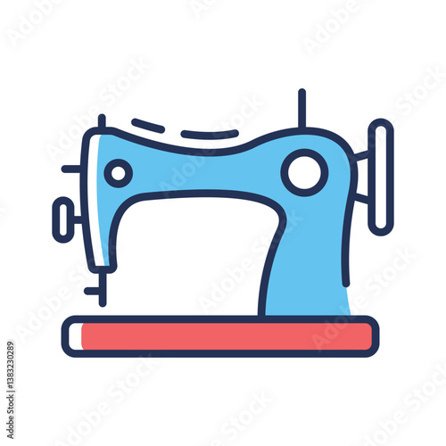 A well designed premium line icon of sewing machine