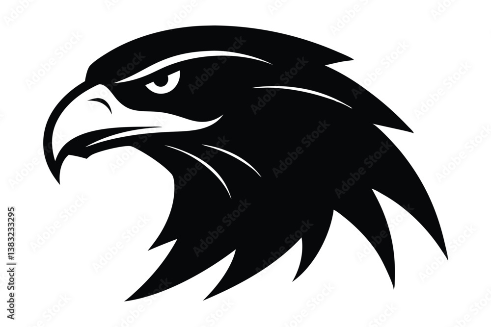 Fototapeta premium eagle head vector illustration