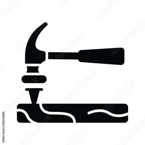 Get a sight of this latest glyph icon of nail fixing