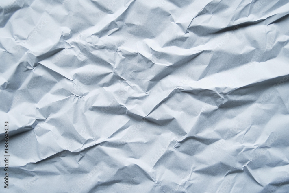Fototapeta premium Crumpled paper texture providing a handmade, artistic background for creative projects and crafts