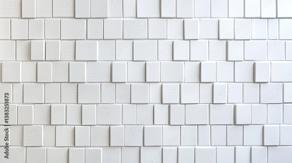 Abstract white ceramic mosaic tile wall texture background modern design art minimalist aesthetic Abstract white ceramic mosaic tile wall texture background modern design art minimalist aesthetic