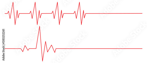 Life line icon vector. Heartbeat line icon.  Medetsina sign. Cardiogram line icon, sign. Heart pulse silhouette, icon, symbol. 