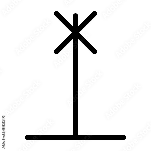 Fotografie Level Crossing Icon