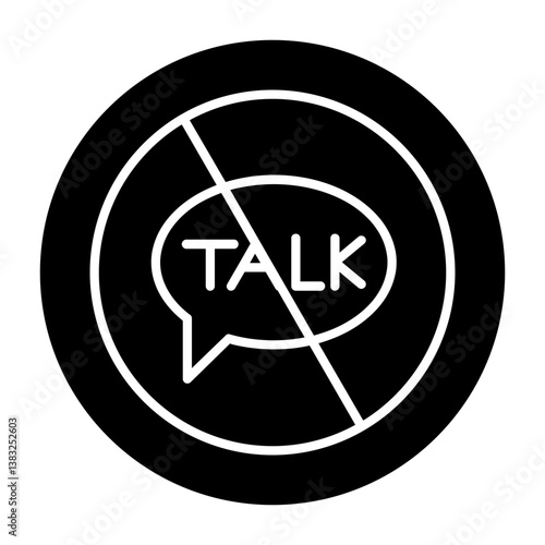 No Talking Icon