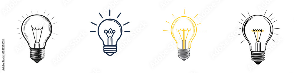 An assortment of light bulbs representing ideas and innovation. An assortment of light bulbs representing ideas and innovation.