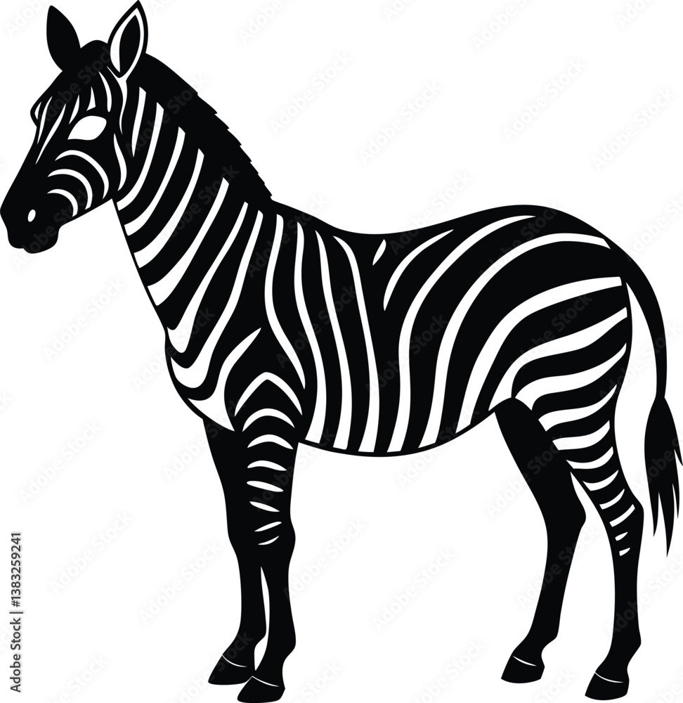 Fototapeta premium zebra vector illustration
