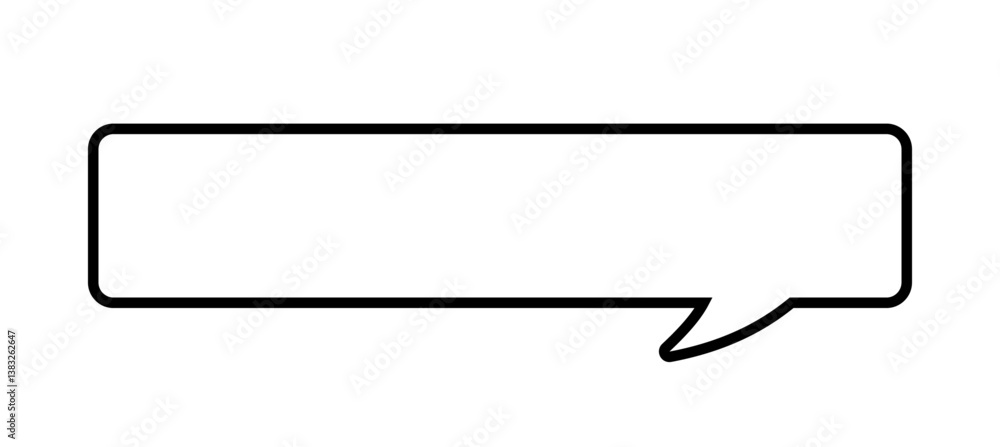 Horizontal callout vector illustration. Simple ticker base. Horizontal callout vector illustration. Simple ticker base.