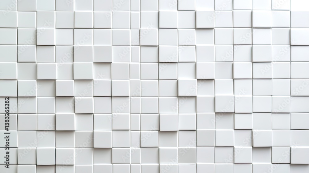 Abstract white ceramic mosaic tile wall texture art contemporary design indoor environment Abstract white ceramic mosaic tile wall texture art contemporary design indoor environment