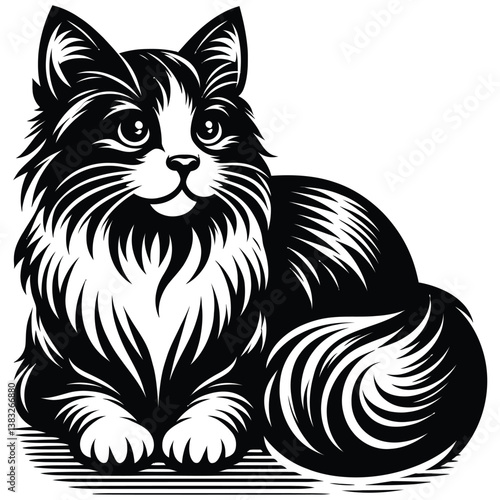 cat with heart