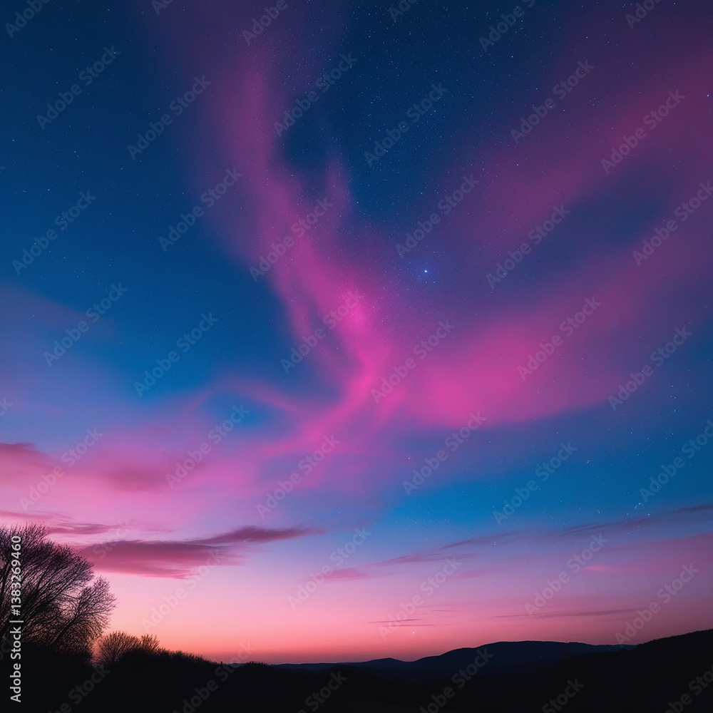 Fototapeta premium sunset in the mountains