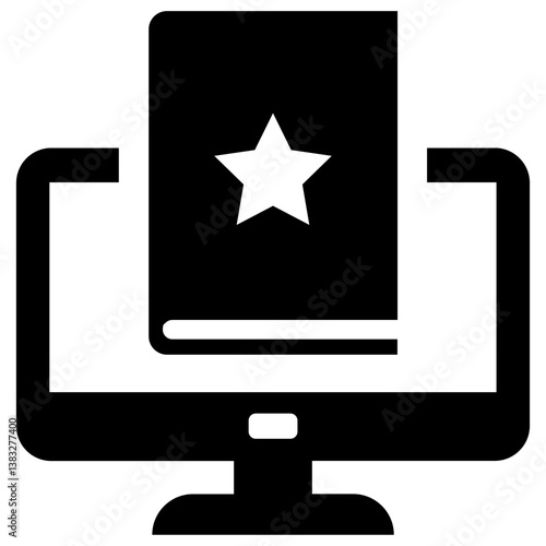 Book, computer, infomation icon
