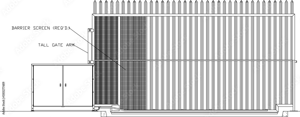 silhouette design vector illustration sketch image of modern minimalist fence gate silhouette design vector illustration sketch image of modern minimalist fence gate