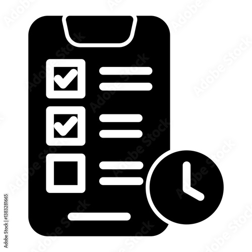 List Icon Solid Style for Digital Marketing Pack Icon Themes