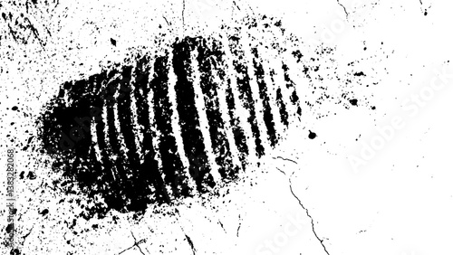A crime scene investigation pattern featuring a bloody fingerprint on a white background, A modern black and white textured fingerprint design