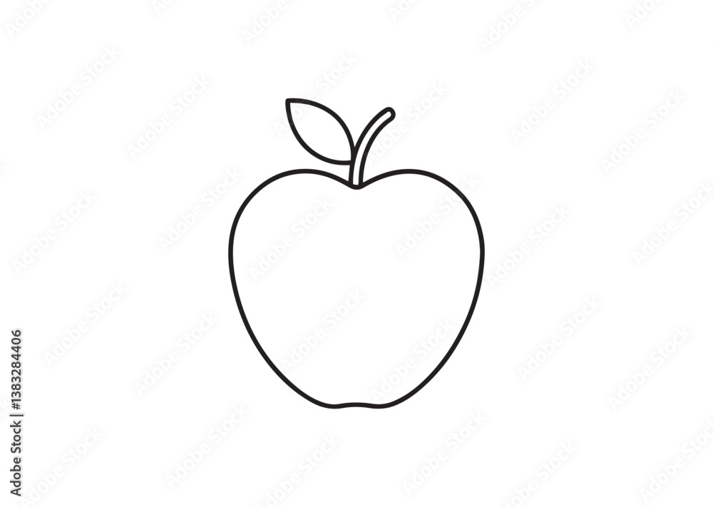 Apple silhouette vector Apple silhouette vector