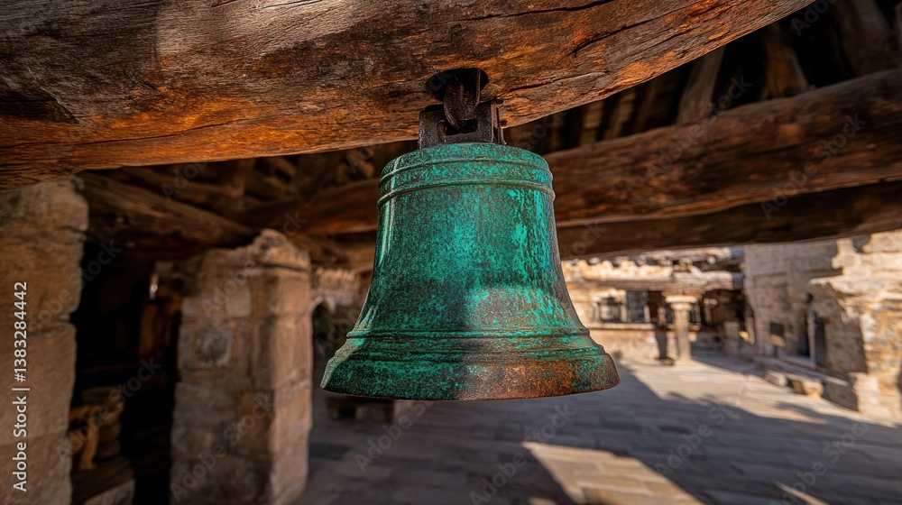 Obraz premium Ancient temple bell
