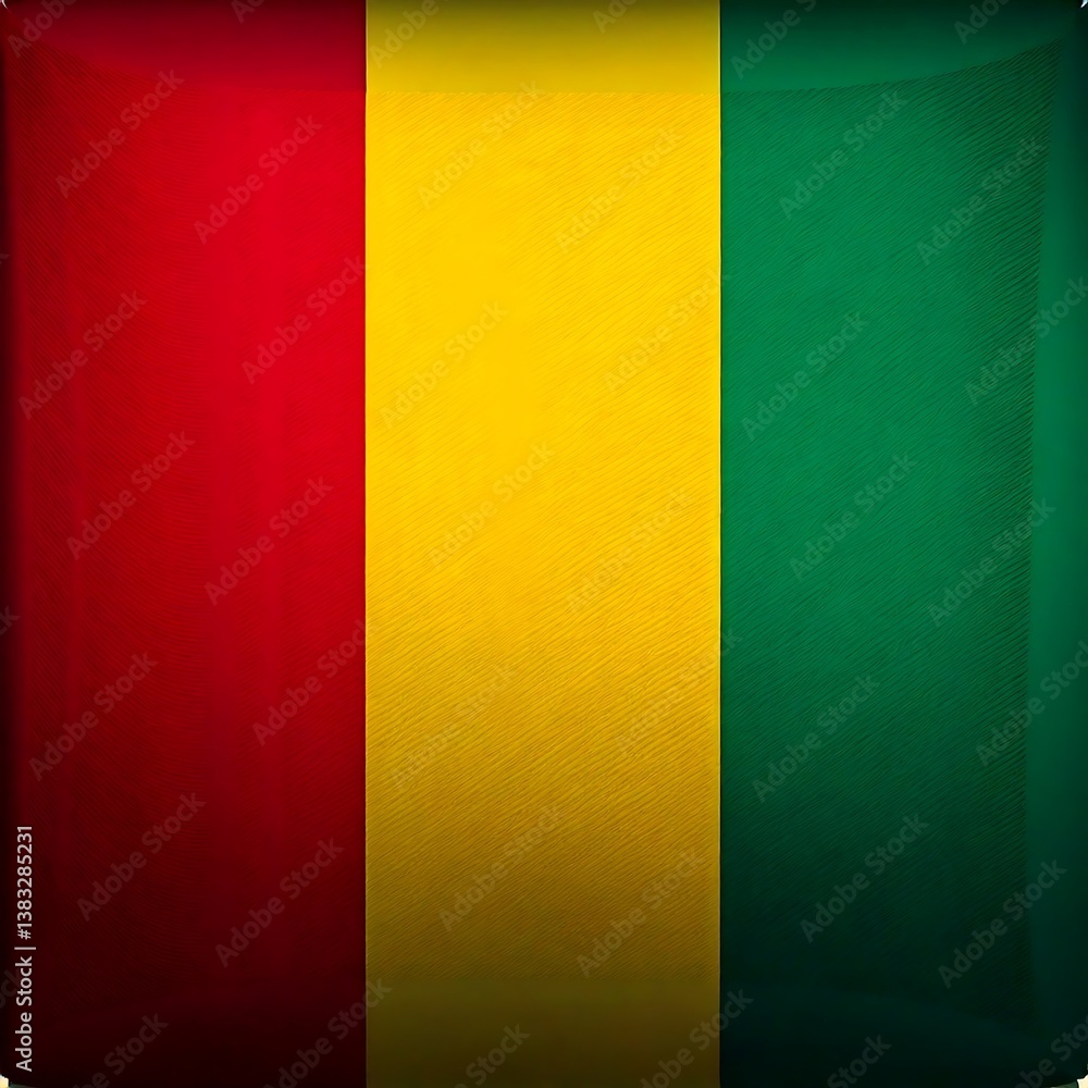 Fototapeta premium Guinea National flag 
