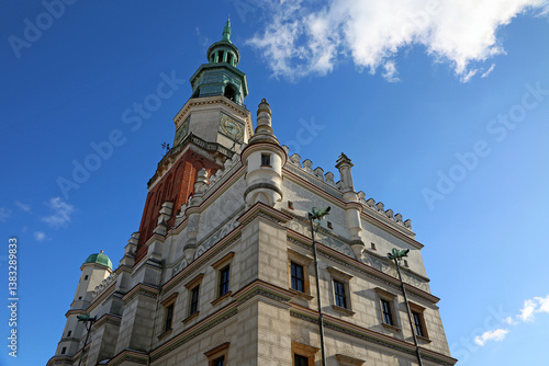 Town Hall on blue sky - Poznan, Poland