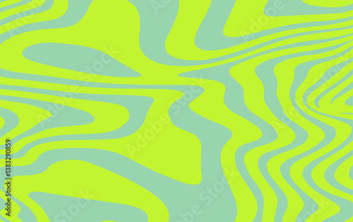 Abstract vector illustration featuring wavy zebra-like lines on a background, creating a modern, psychedelic, and eye-catching pattern suitable for trendy graphic designs.