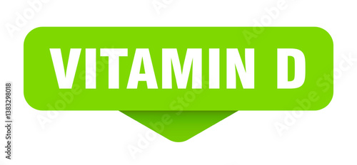 vitamin d sticker. vitamin d sign on transparent background