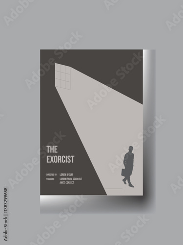 Poster design idea for western movies festival. Vintage cinema flyer, Vector illustration.