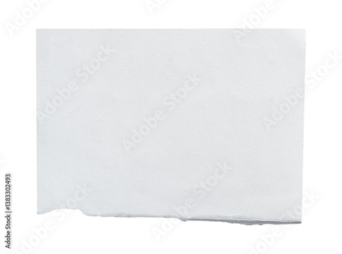 Wallpaper Mural White ripped piece of paper isolated on transparent background PNG file Torontodigital.ca