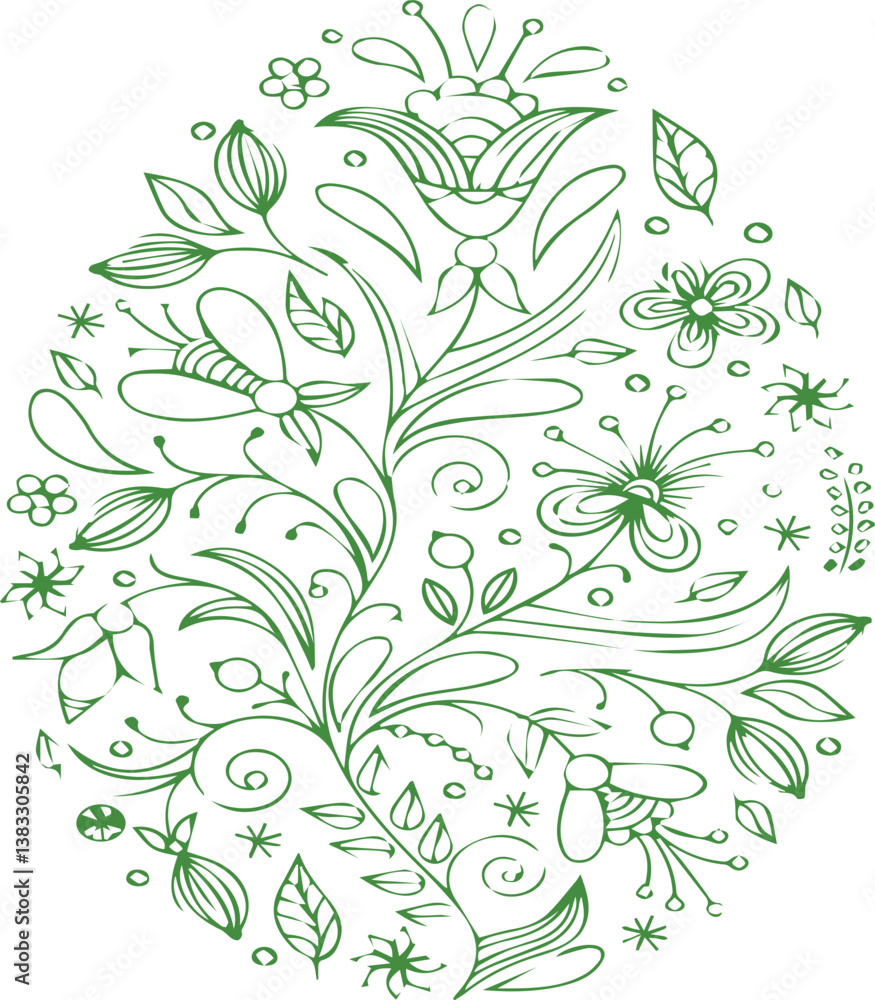 Beautiful flower art and mandala vector design Beautiful flower art and mandala vector design