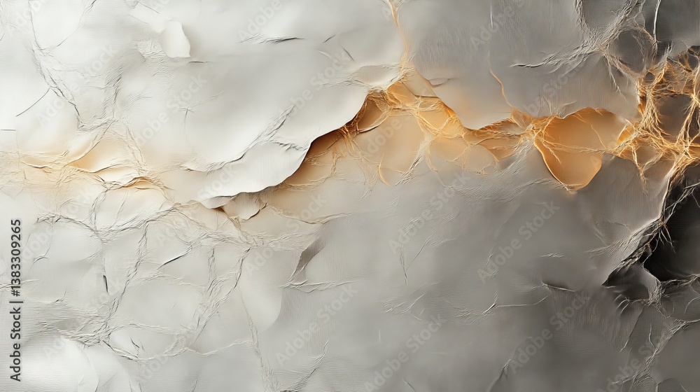 Naklejka premium Metallic Mirage: A Fusion of Silver and Gold