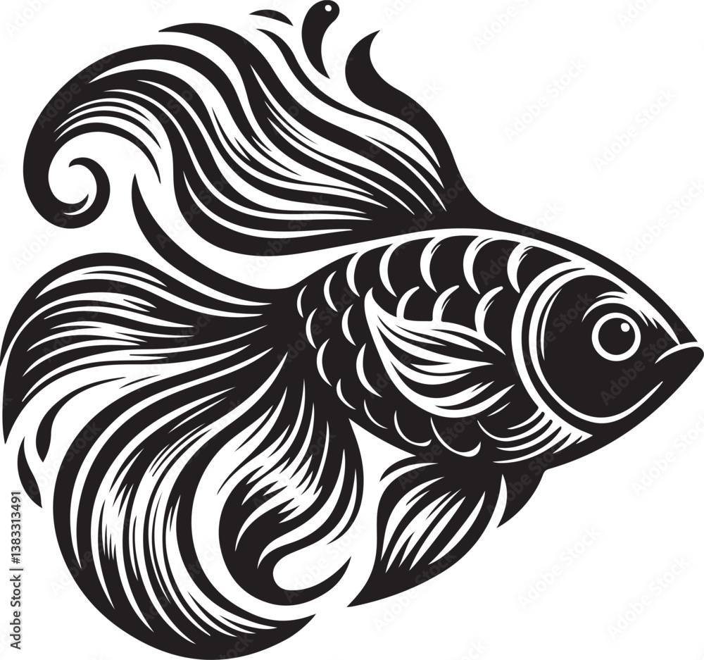 fish design isolated on the white background. fish design isolated on the white background.