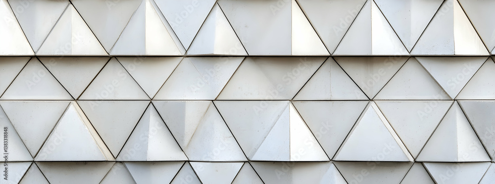 A white wall with triangular shapes, forming a seamless, symmetrical, and tileable pattern A white wall with triangular shapes, forming a seamless, symmetrical, and tileable pattern