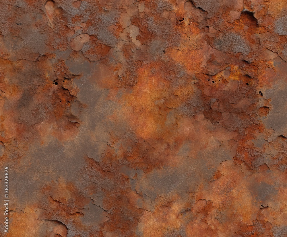 Seamless industrial texture of heavily rusted metal surface Seamless industrial texture of heavily rusted metal surface